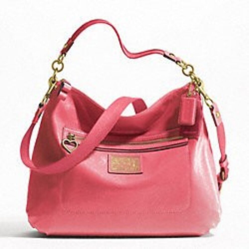 Rare Coach Poppy Daisy Liquid Shoulder Bag Purse